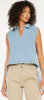 Bianca V-Neck Sleeveless Shirt - Official Kancan USA