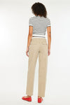 Francine Mid Rise Double Waistband Straight Pants - Official Kancan USA