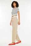 Francine Mid Rise Double Waistband Straight Pants - Official Kancan USA