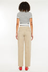 Francine Mid Rise Double Waistband Straight Pants - Official Kancan USA