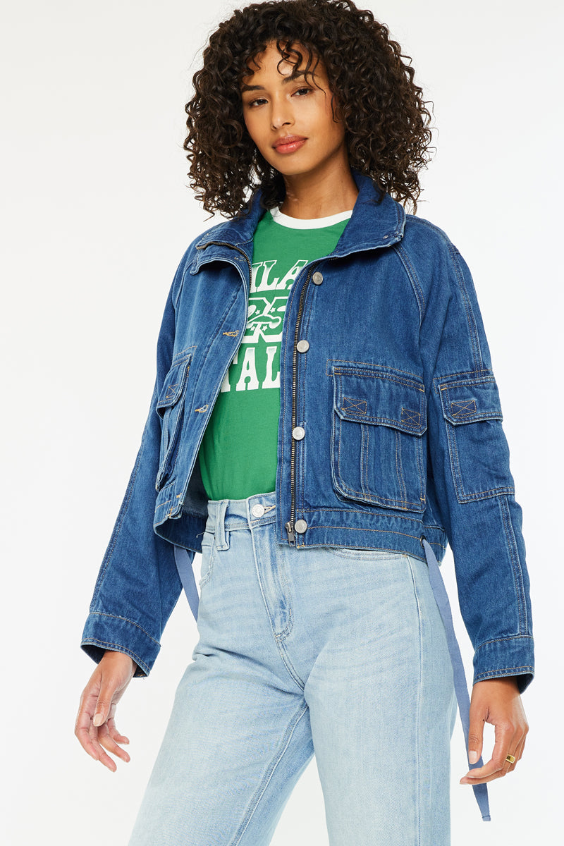 Jailene Denim Windbreaker Jacket - Official Kancan USA
