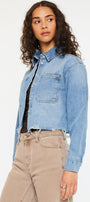Gemmi Crop Denim Shirts - Official Kancan USA