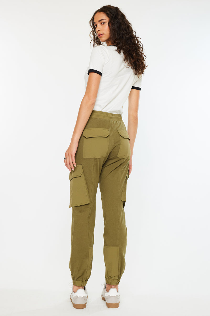 Jacie High Rise Color Block Knit Joggers - Official Kancan USA