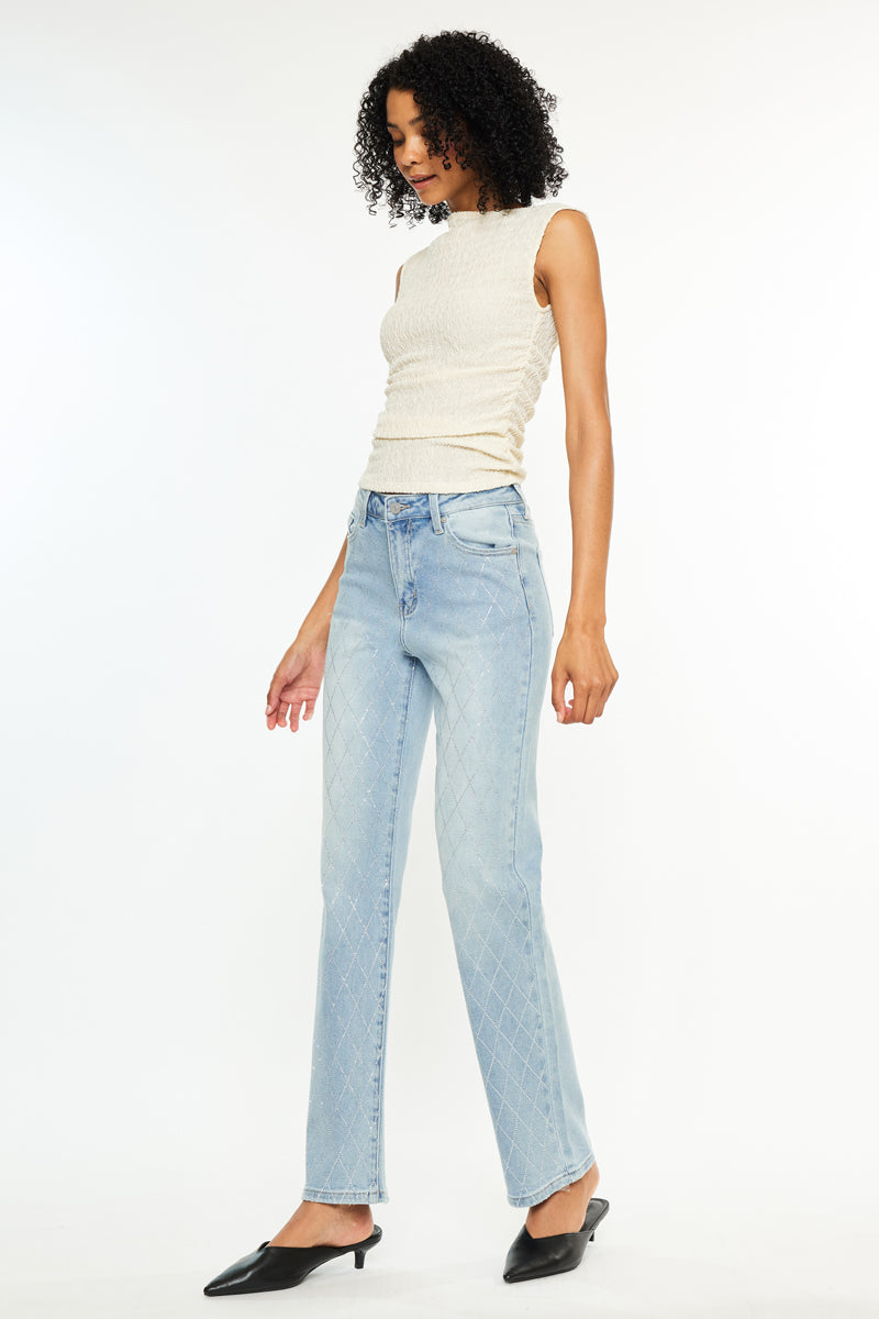 Cheriese High Rise Straight Jeans - Official Kancan USA