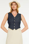 Shelley Stripe Tailored Vest
