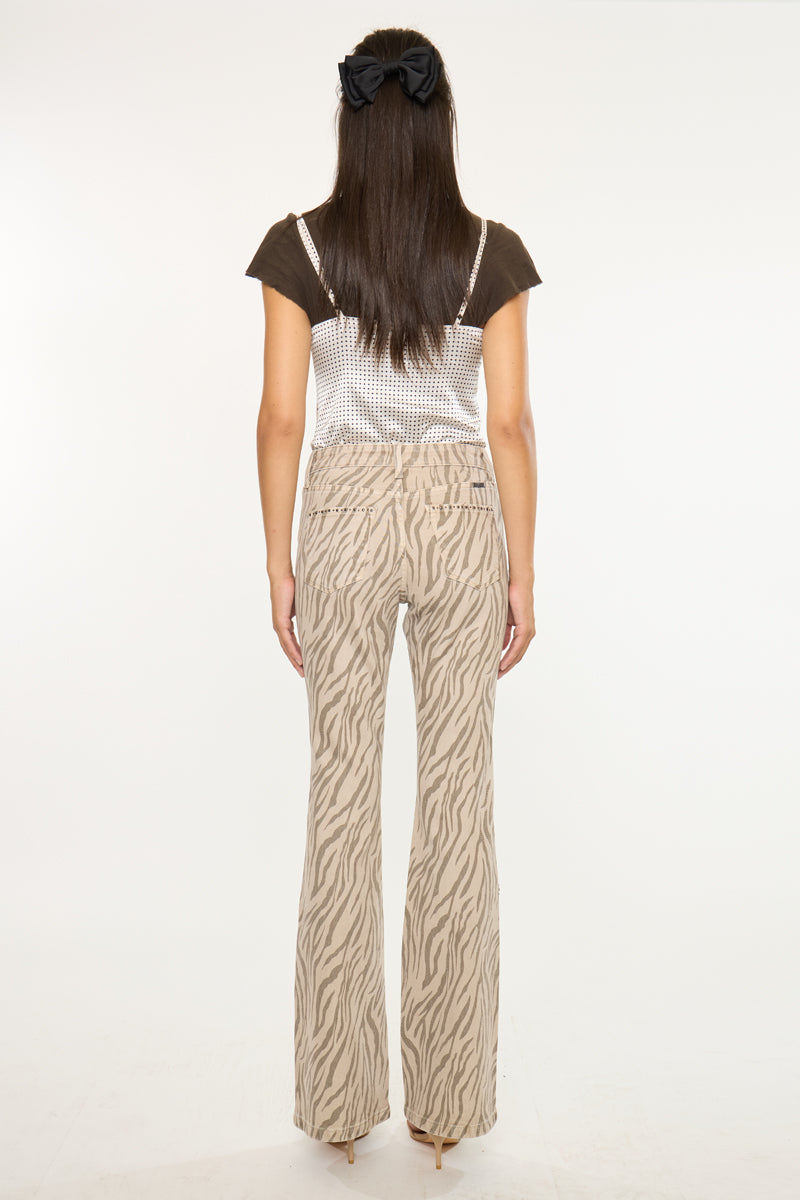 Zellie High Rise Flare Jeans - Official Kancan USA
