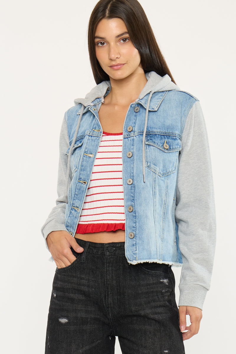 Karine Denim Hoodie Jacket - Official Kancan USA