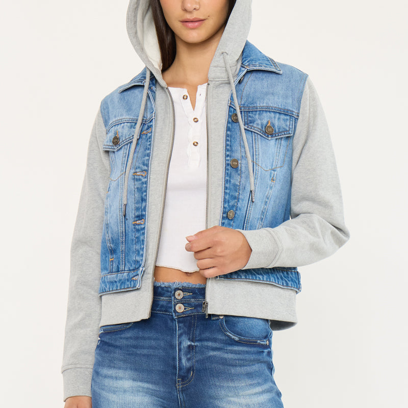 Kenzie Denim Hoodie Jacket - Official Kancan USA