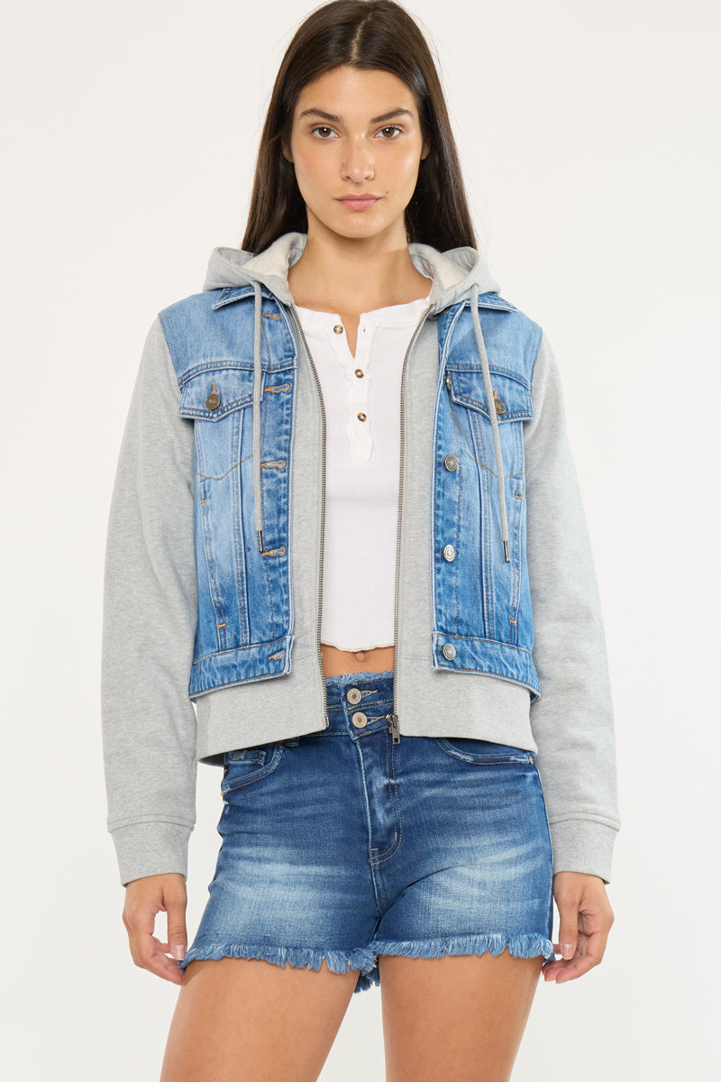 Kenzie Denim Hoodie Jacket - Official Kancan USA