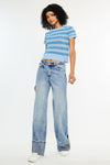 Petal High Rise Wide Leg Jean - Official Kancan USA