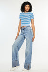 Petal High Rise Wide Leg Jean - Official Kancan USA