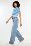 Petal High Rise Wide Leg Jean - Official Kancan USA