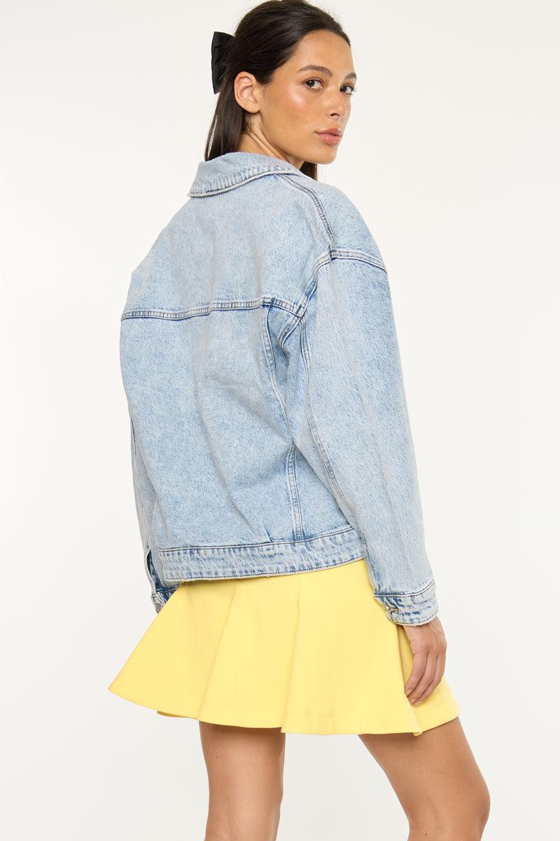 Illanie Oversized Denim Jacket - Official Kancan USA