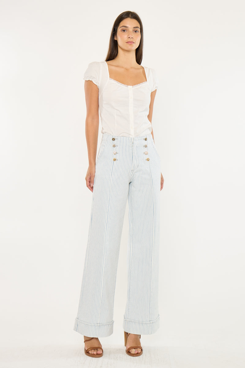 Elora High Rise Wide Leg Trousers