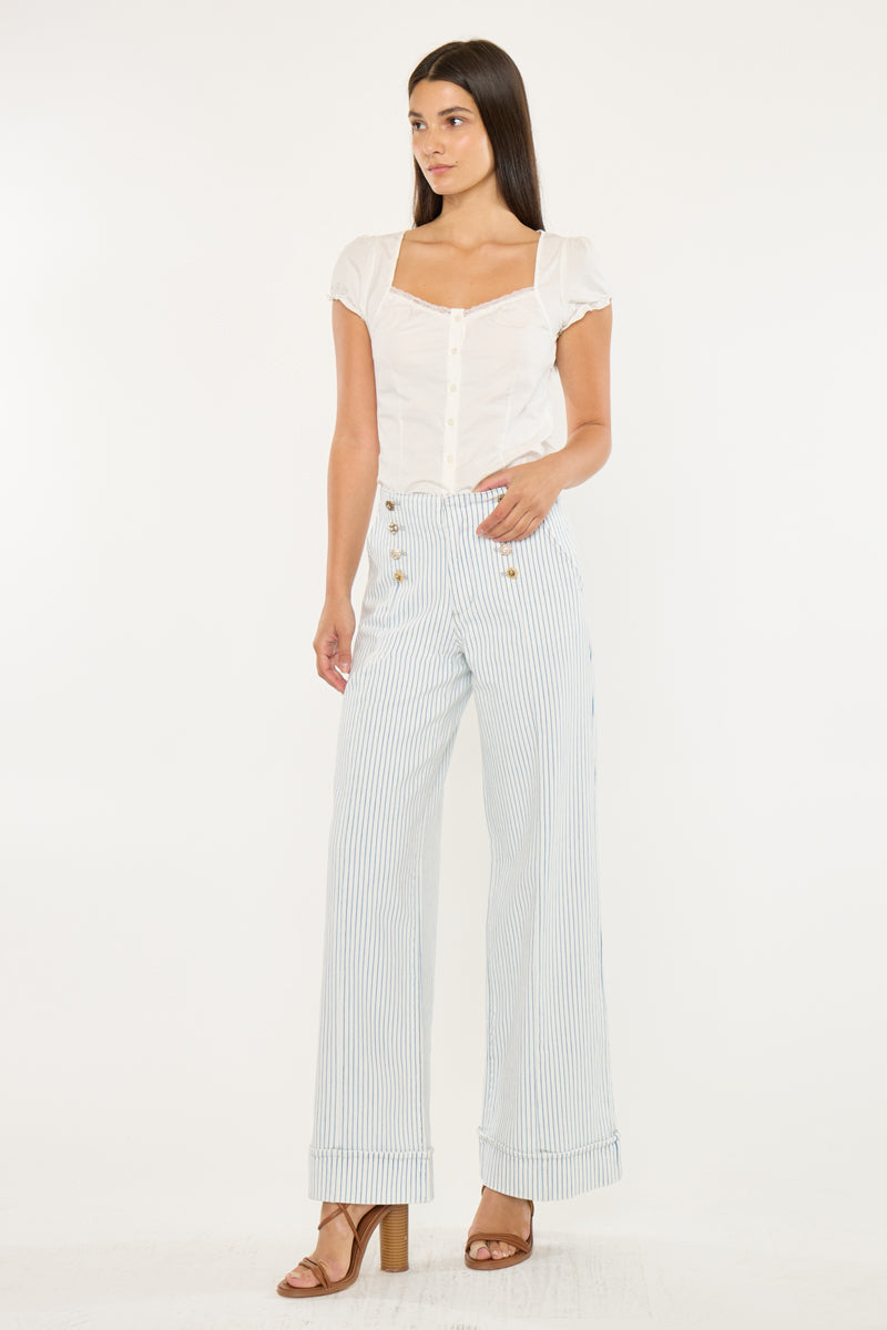 Elora High Rise Wide Leg Trousers