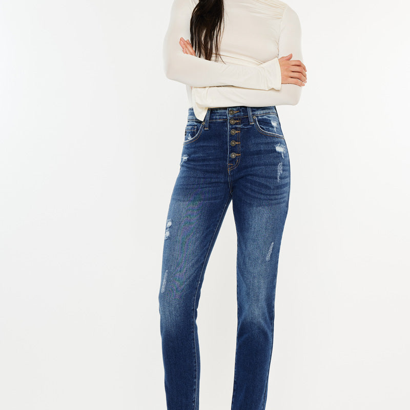 Kelsey High Rise Cigarette Leg Jeans - Official Kancan USA