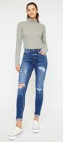 Charlie High Rise Ankle Skinny Jeans - Official Kancan USA