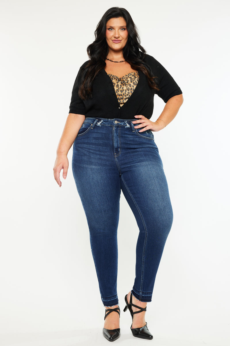 Zoe High Rise Ankle Skinny Jeans (Plus Size) – Kancan USA
