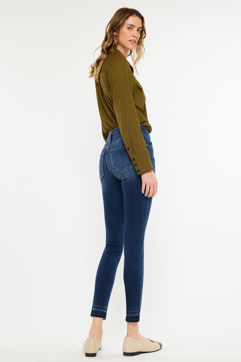 Mackena High Rise Ankle Skinny Jeans - Official Kancan USA