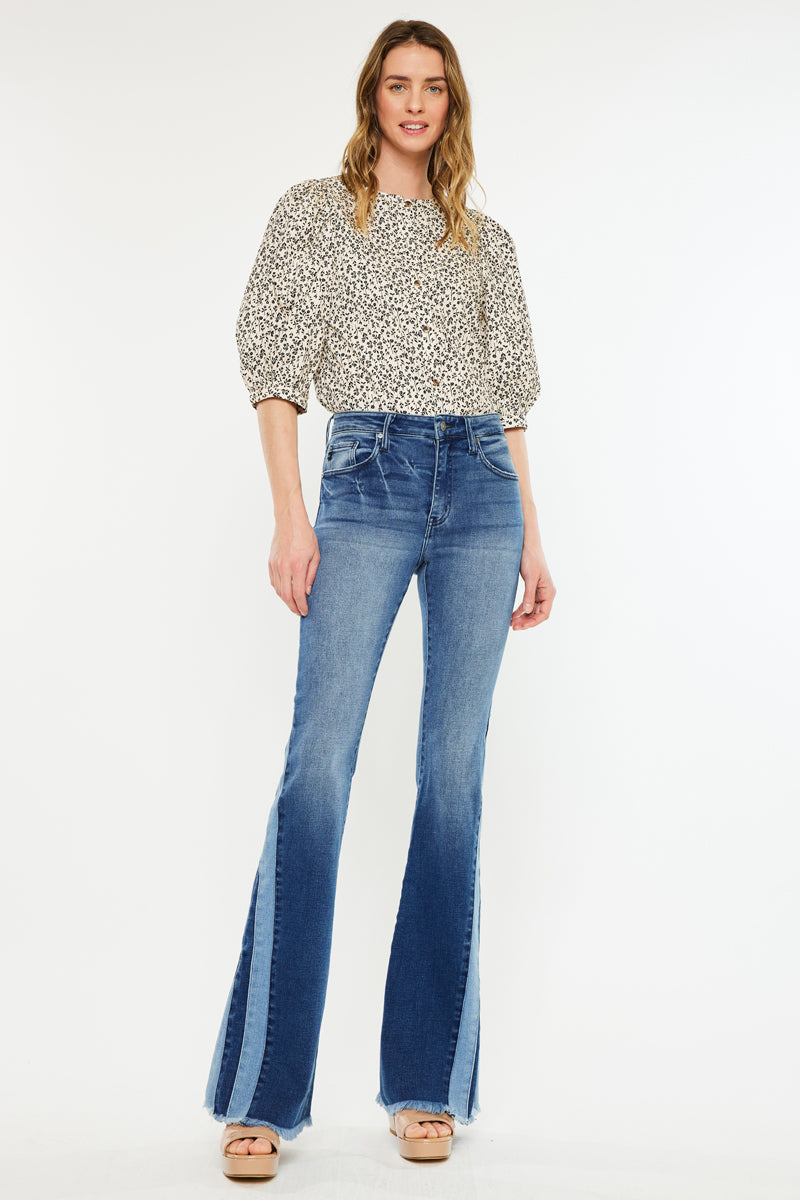 Kancan Treasure Flare Jeans – High Rise Stretch Fit | Kancan USA