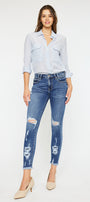 Trixie Mid Rise Ankle Skinny Jeans - Official Kancan USA