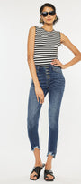 Nayla High Rise Ankle Skinny - Official Kancan USA