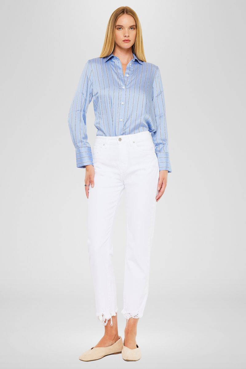 Daniela High Rise Straight Fit Leg Jeans - Official Kancan USA