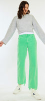 Maliha High Rise Slim Wide Leg Jeans - Official Kancan USA