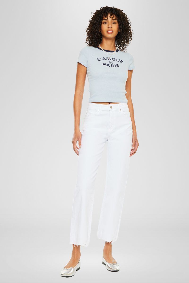 Skyla High Rise Slim Wide Leg Jeans - Official Kancan USA
