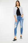 Alora Mid Rise Ankle Skinny - Official Kancan USA
