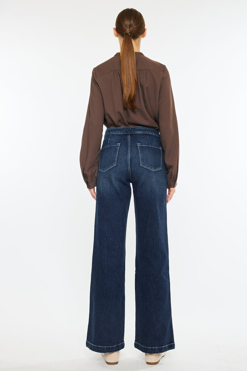Sparrow High Rise Holly Flare Jeans - Official Kancan USA