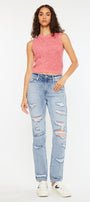 Ashland High Rise Slim Straight Leg Jeans - Official Kancan USA