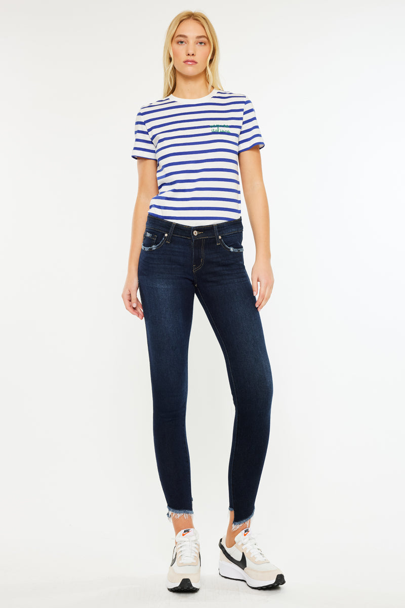Alexa Low Rise Ankle Skinny Jeans - Official Kancan USA