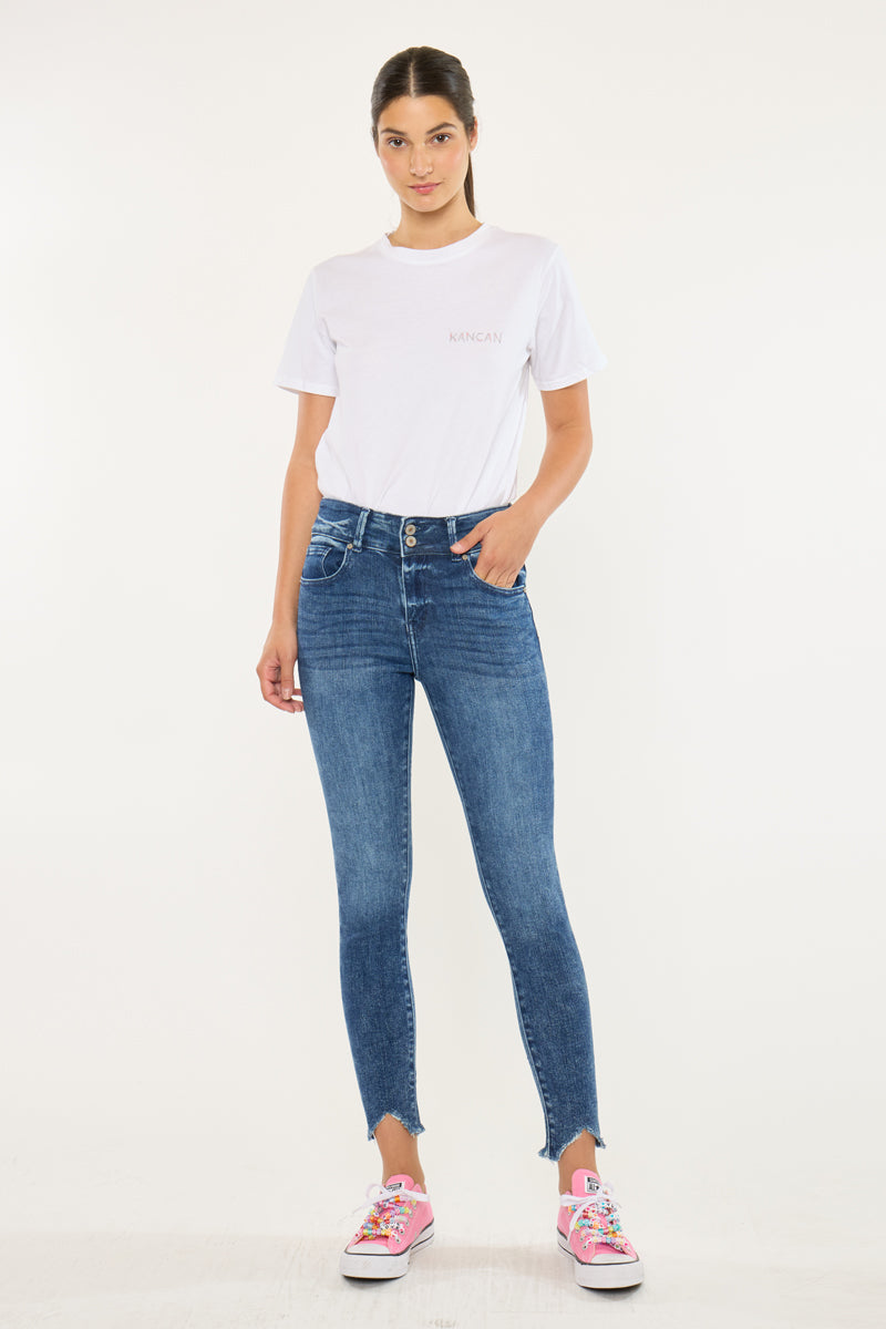 Torrance High Rise Ankle Skinny Jeans - Official Kancan USA