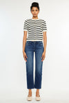 Dolores Mid Rise Slim Straight Leg Fit Jeans - Official Kancan USA