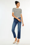 Dolores Mid Rise Slim Straight Leg Fit Jeans - Official Kancan USA