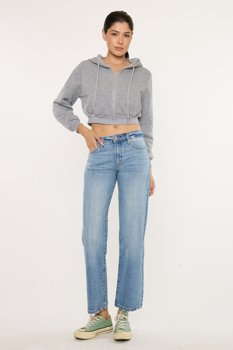Melissa High Rise Slim Wide Leg Jeans – Kancan USA