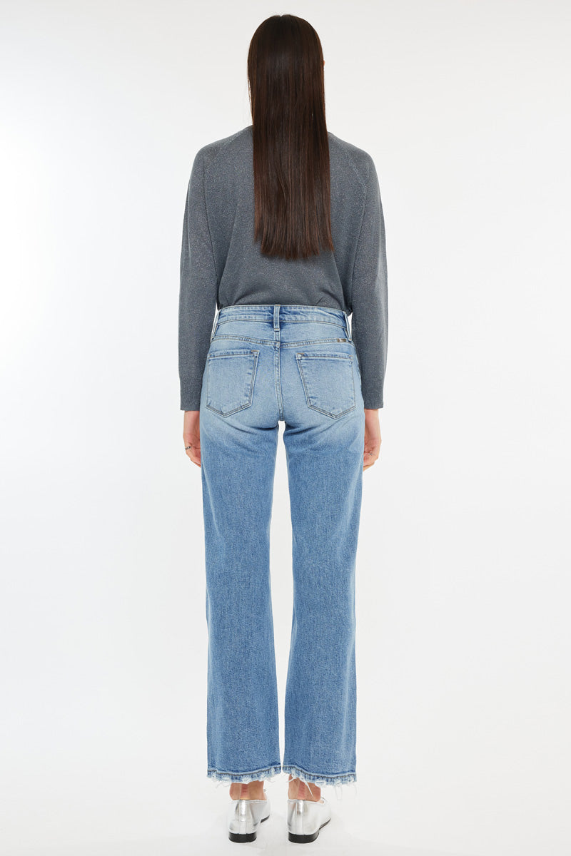 Melissa High Rise Slim Wide Leg Jeans - Official Kancan USA