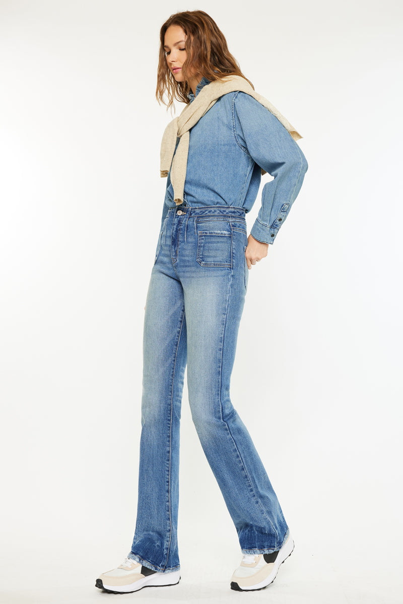 Denicee High Rise Bootcut Jeans - Official Kancan USA