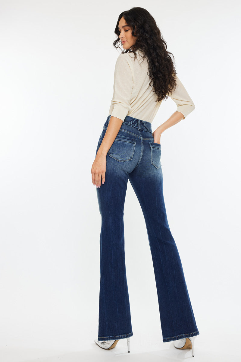 Michelle High Rise Flare Jeans - Official Kancan USA