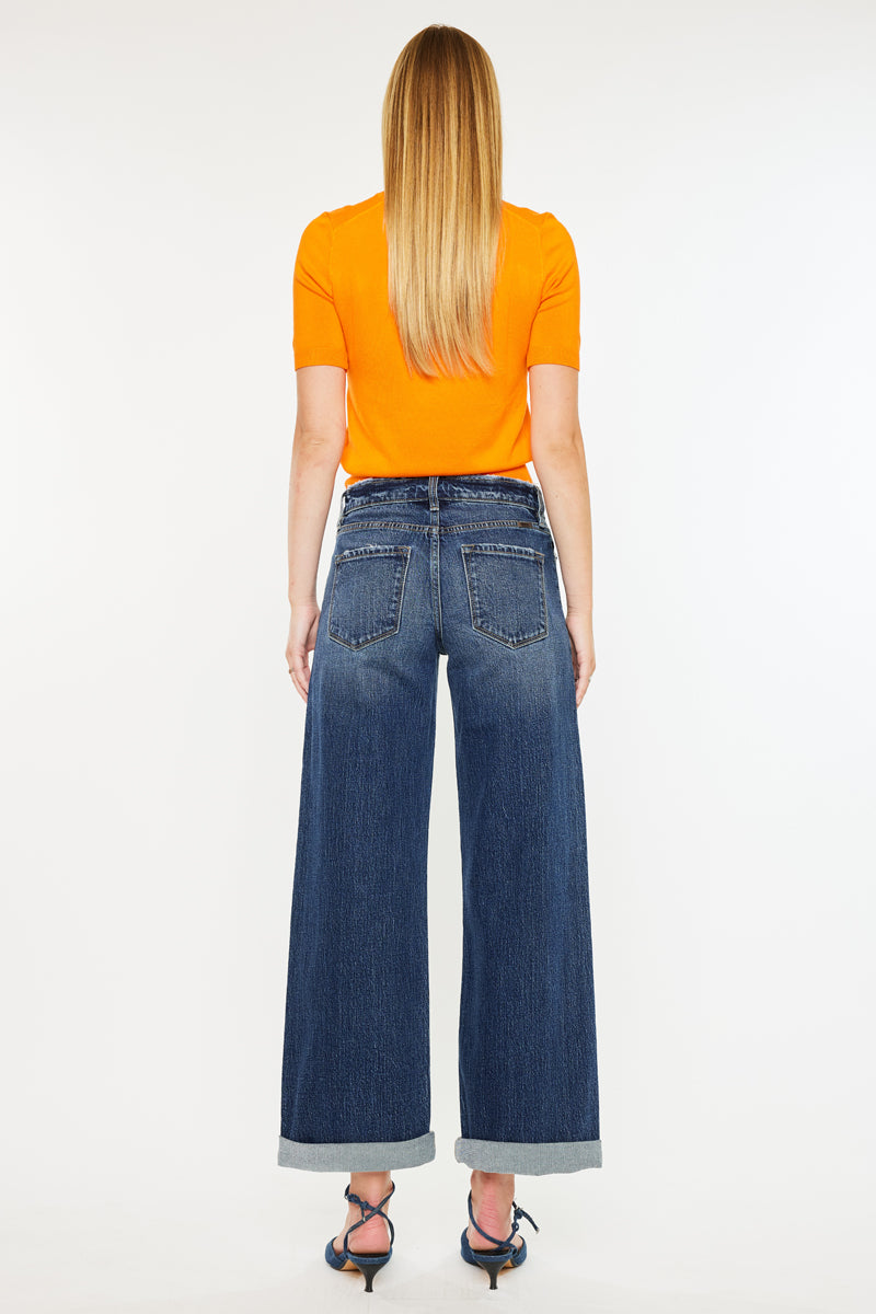 Rosie High Rise Wide Leg Jeans - Official Kancan USA