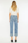 Margret Mid Rise Cropped Wide Leg Jeans - Official Kancan USA