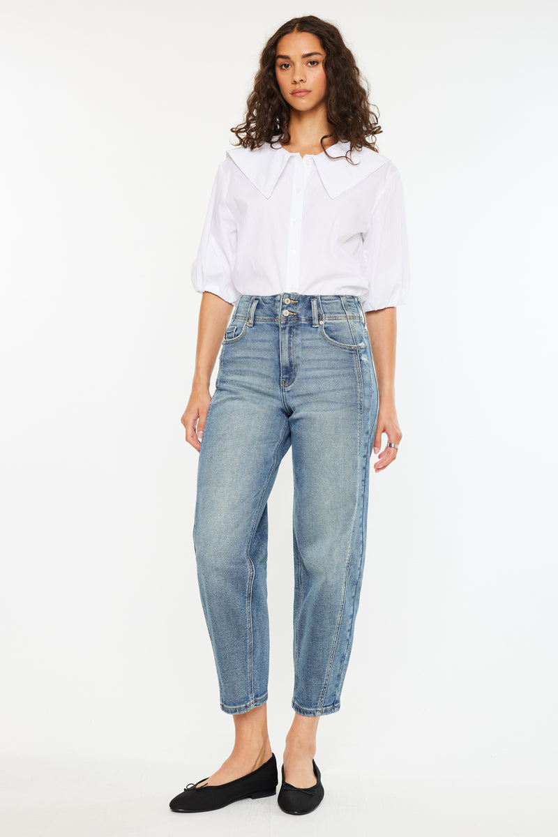Jane Ultra High Rise Slim Barrel Jeans - Official Kancan USA