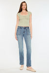 Rachelle Mid Rise Slim Straight Jeans