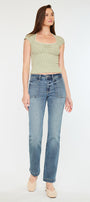 Rachelle Mid Rise Slim Straight Jeans - Official Kancan USA