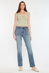 Rachelle Mid Rise Slim Straight Jeans