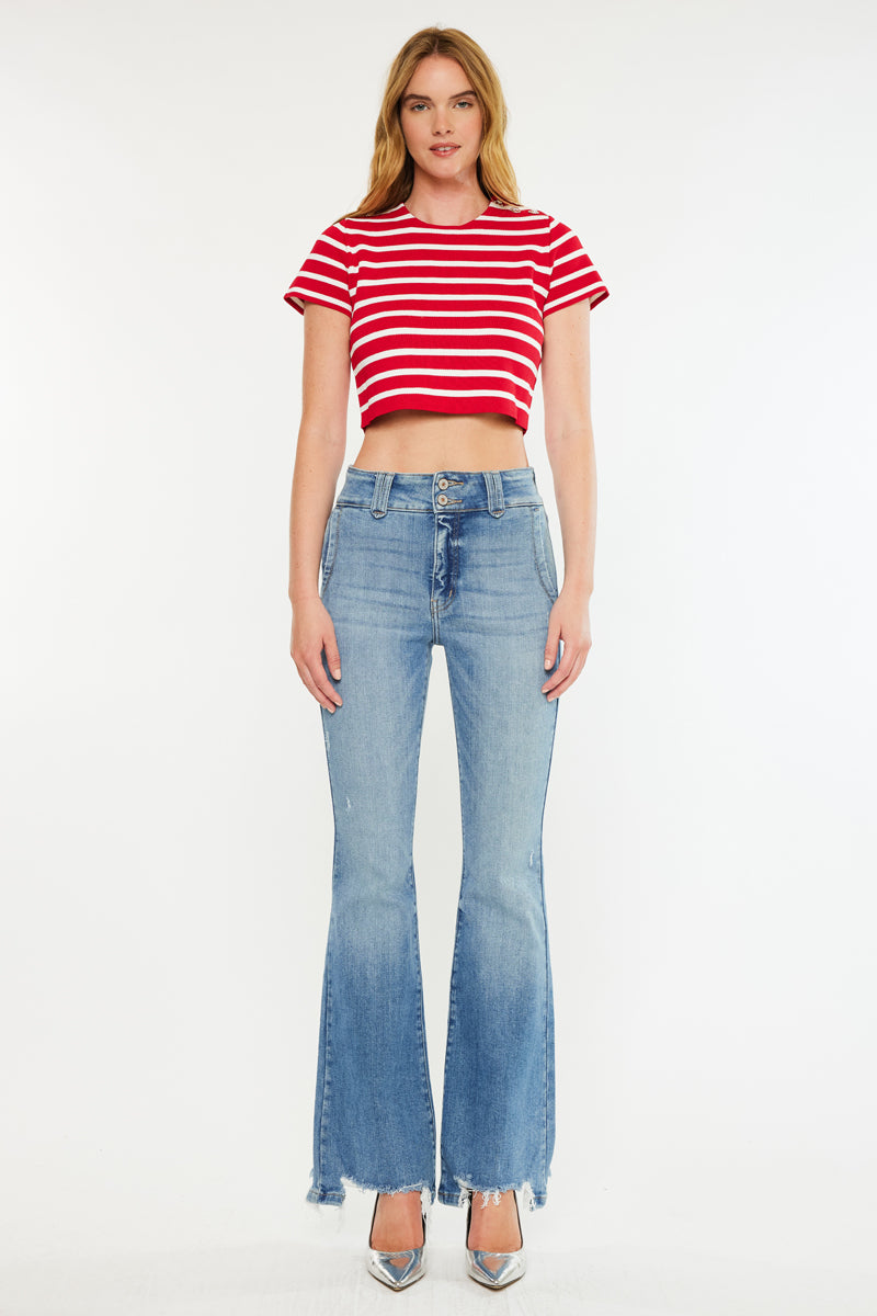 Giselle High Rise Flare Jeans - Official Kancan USA