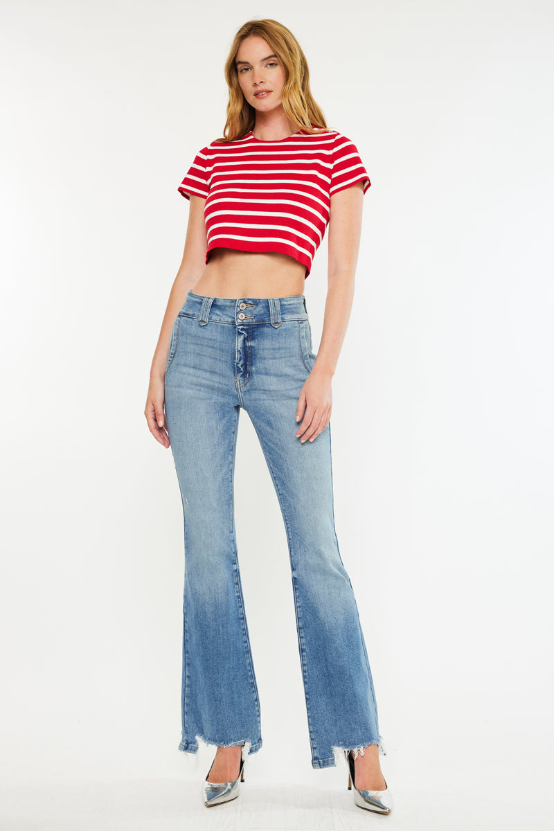 Giselle High Rise Flare Jeans - Official Kancan USA