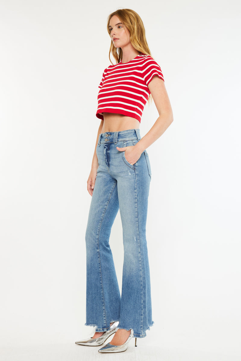 Giselle High Rise Flare Jeans - Official Kancan USA