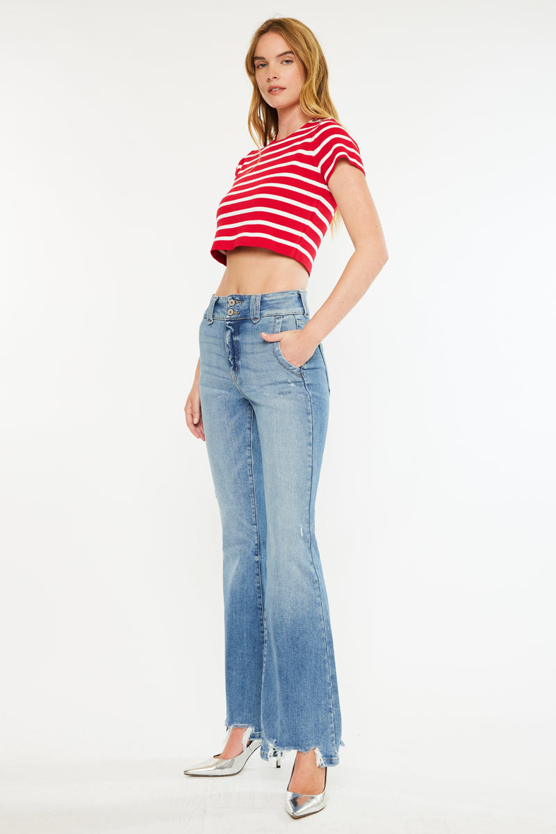 Giselle High Rise Flare Jeans - Official Kancan USA